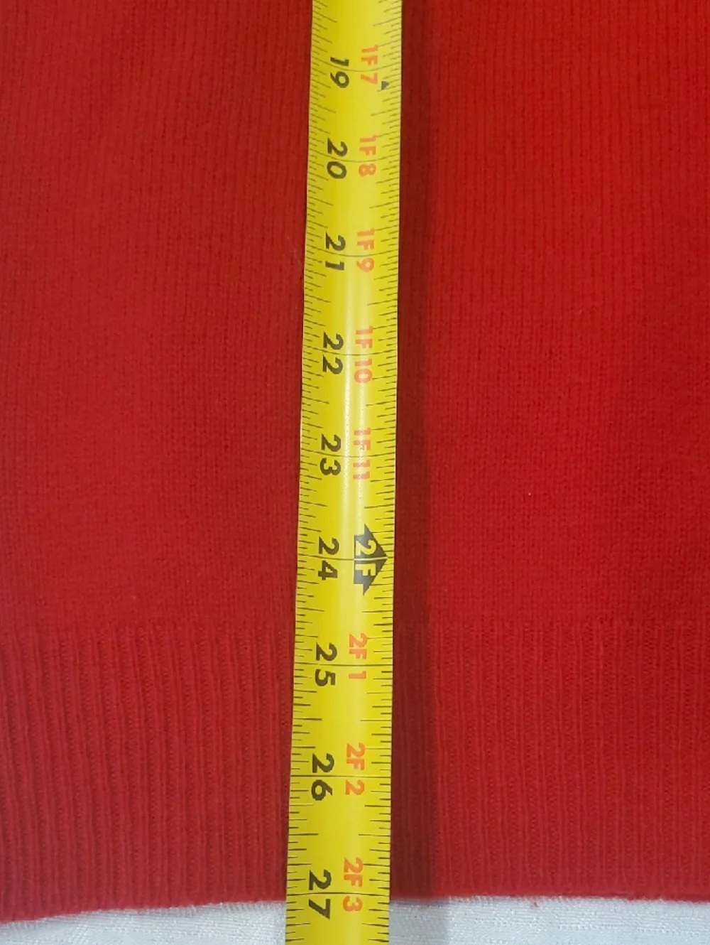 Polo by Ralph Lauren Red V-Neck Men's Lamb Wool  Sweater - Picture 4 of 11